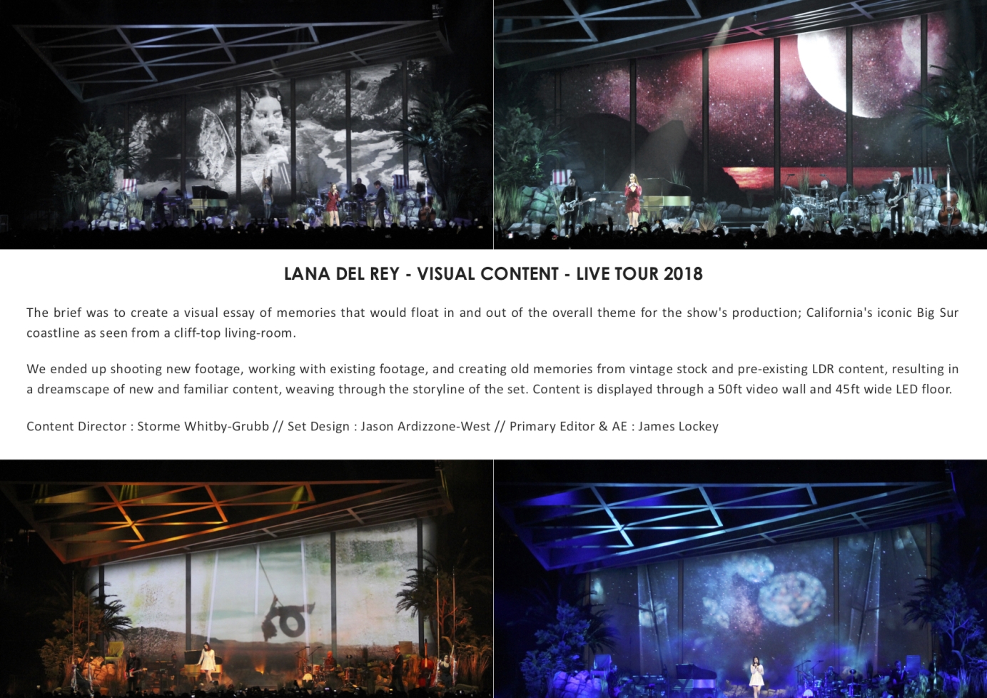 Live visuals | Lana Del Rey