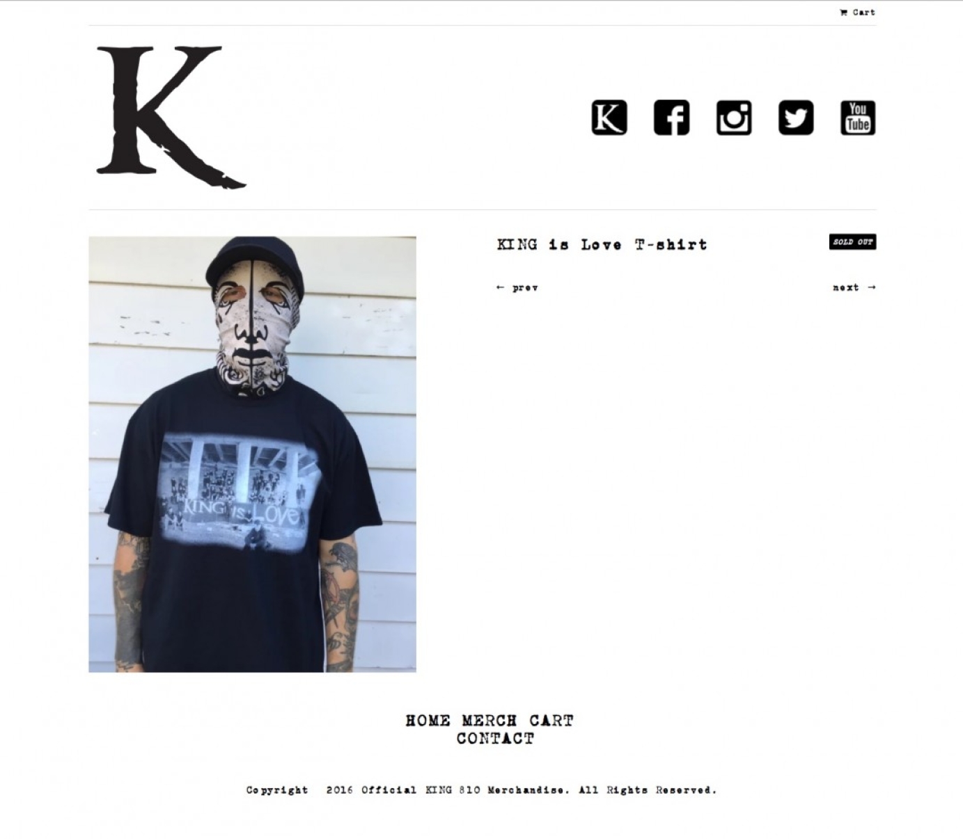 Website for KING 810 by Frequency