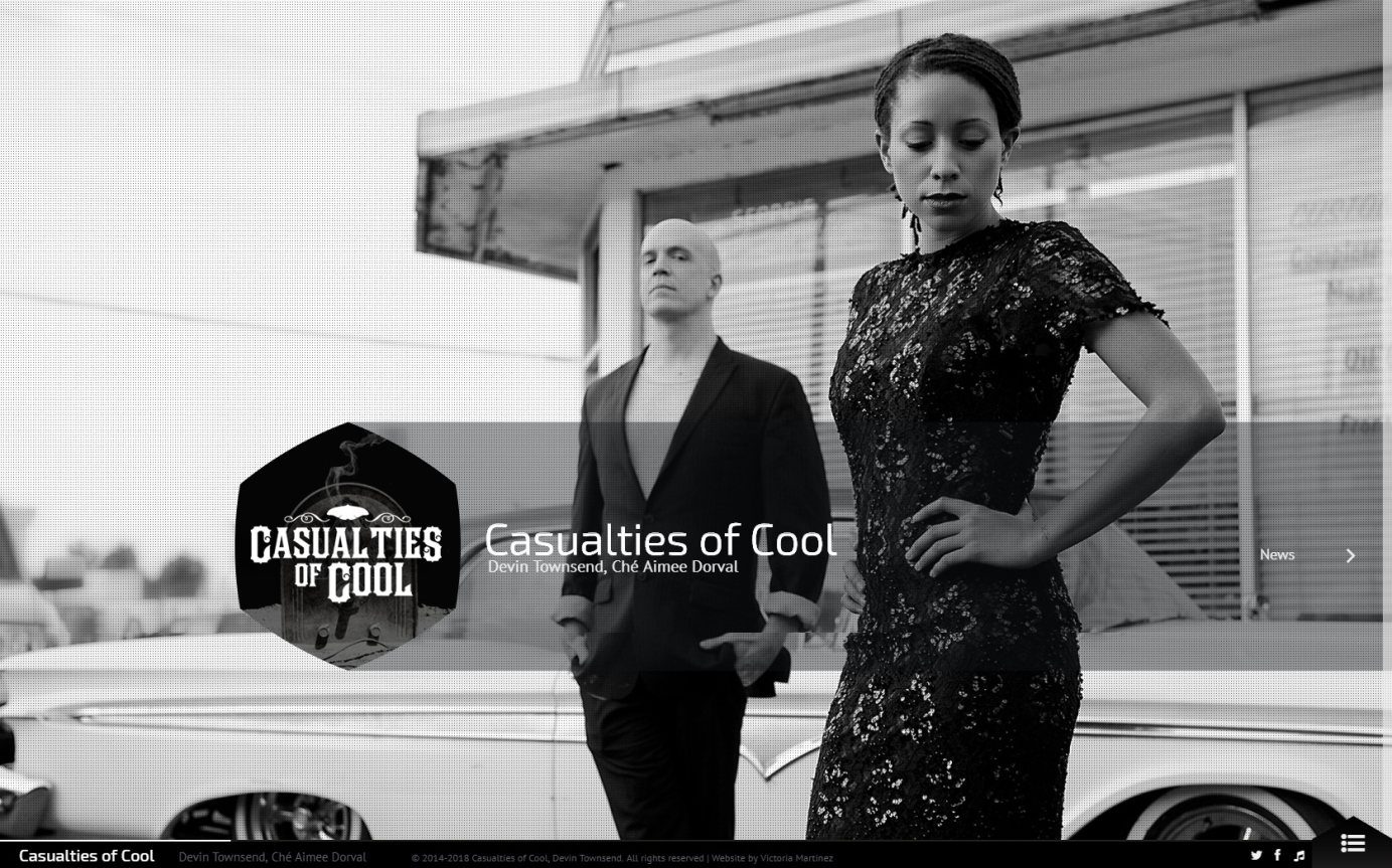 Website for Casualties of Cool by victimlas