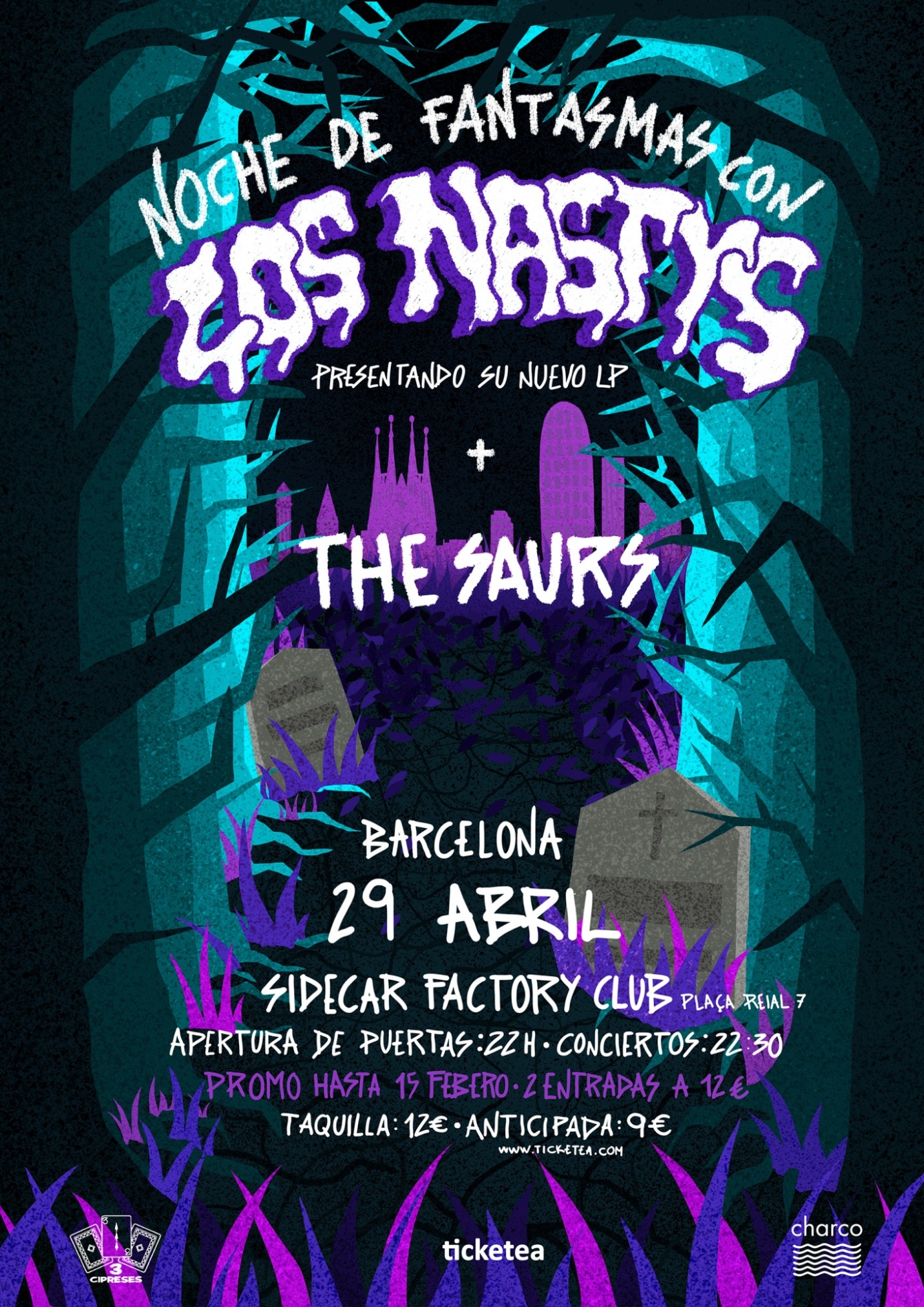 LP Noche de Fantasmas design for Los Nastys