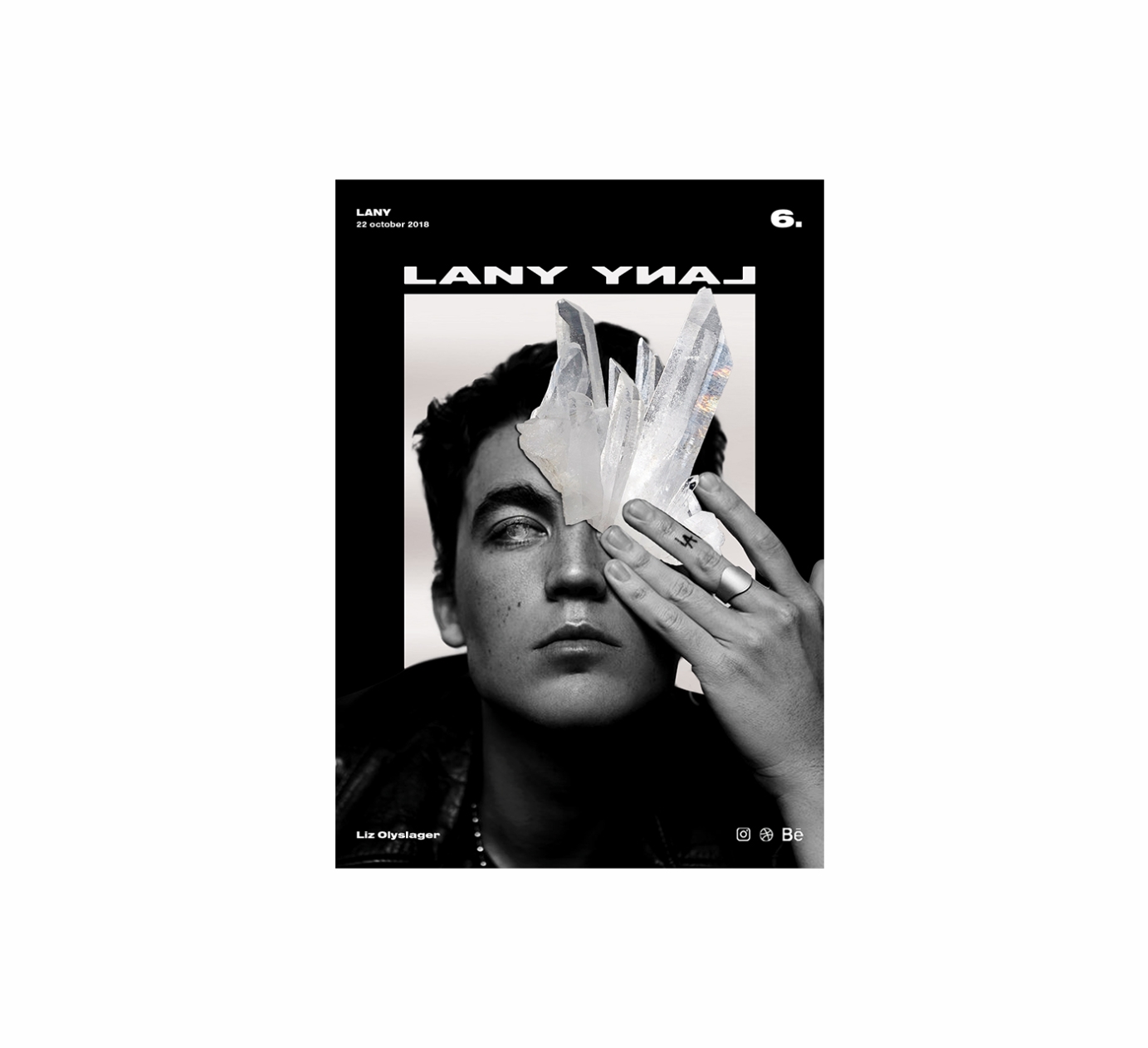 Graphic design for LANY, Moses Sumney by Lizolyslager