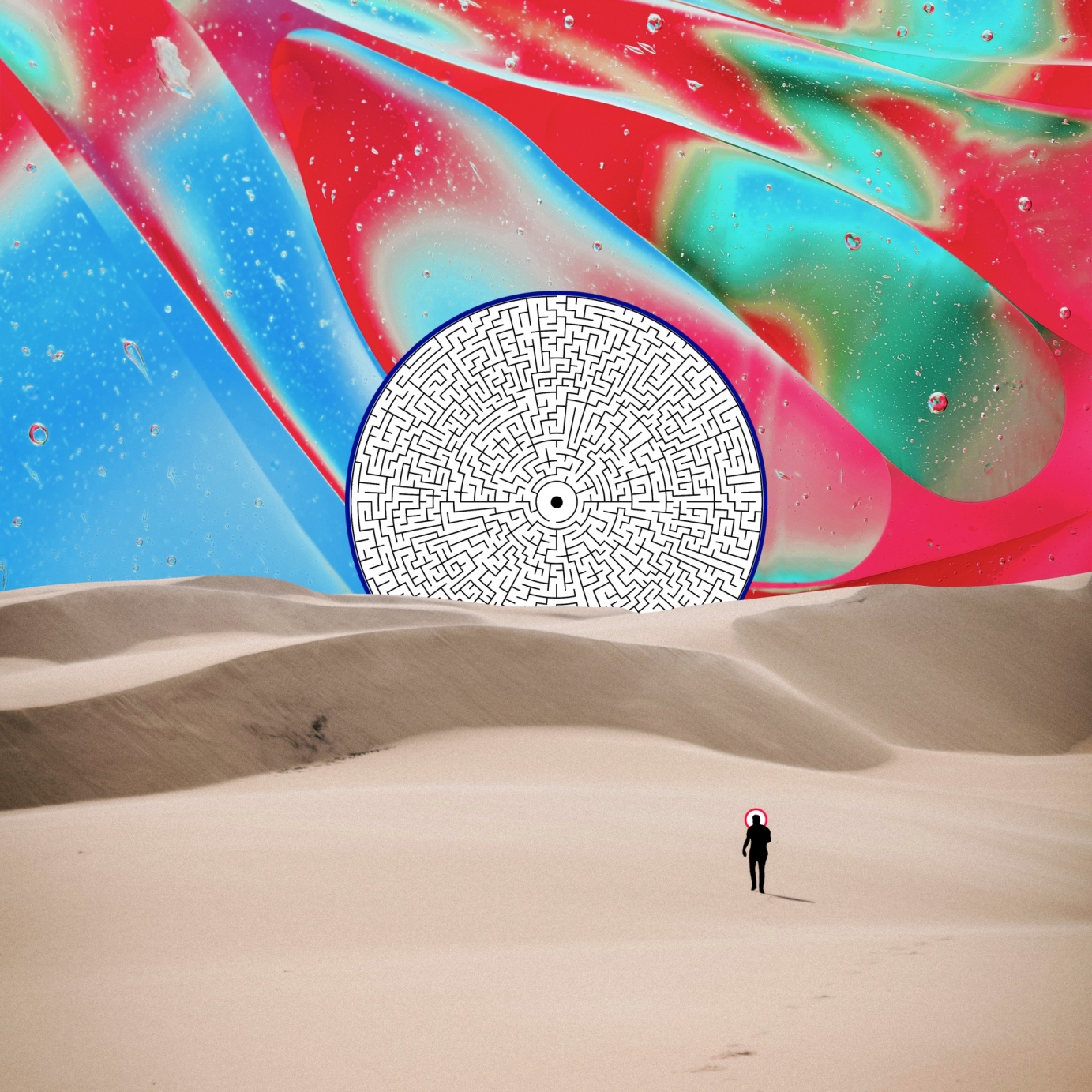 Collage-based Surreal Album Cover for single "Universe" by Rad