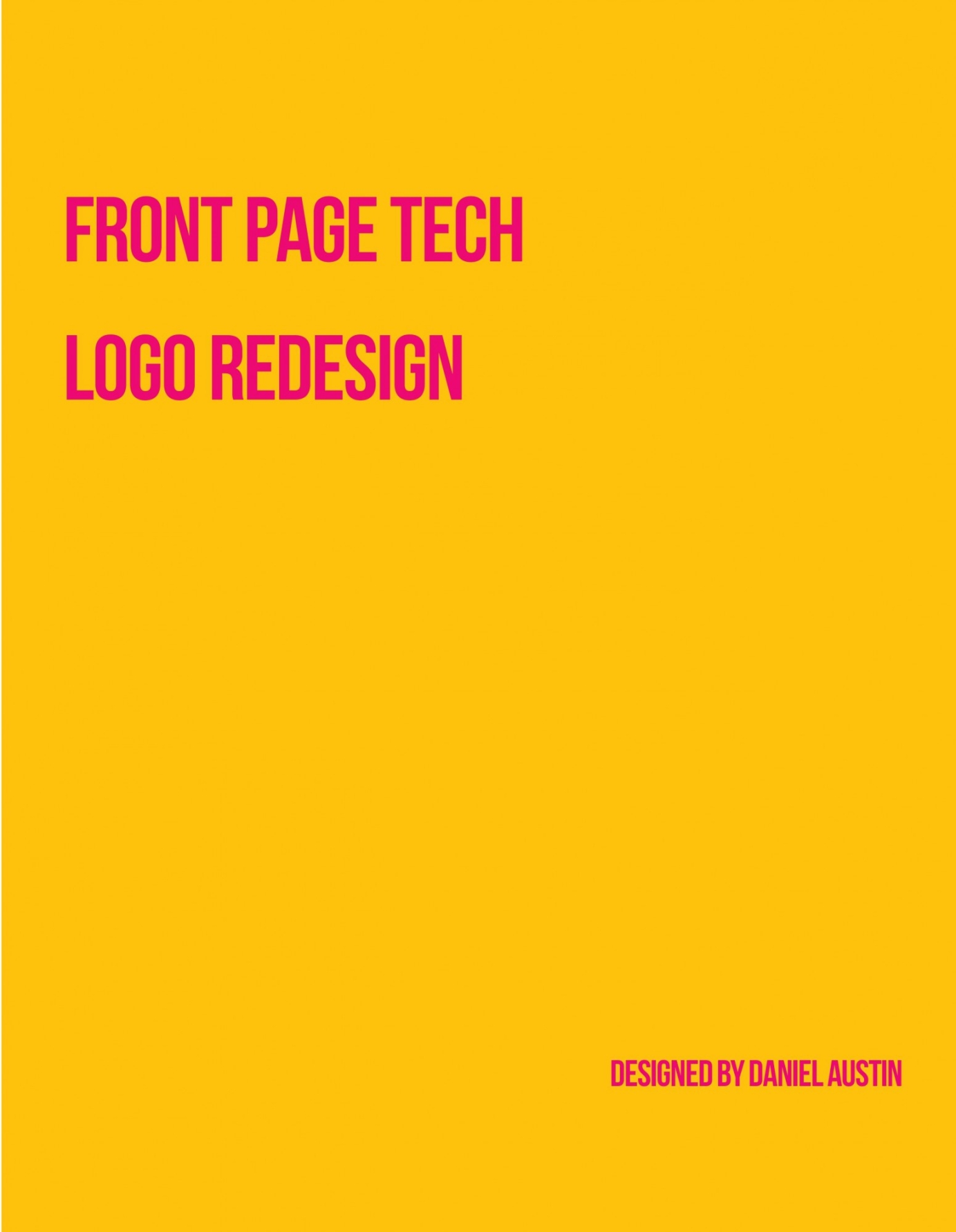 Front Page Tech Logo Redesign