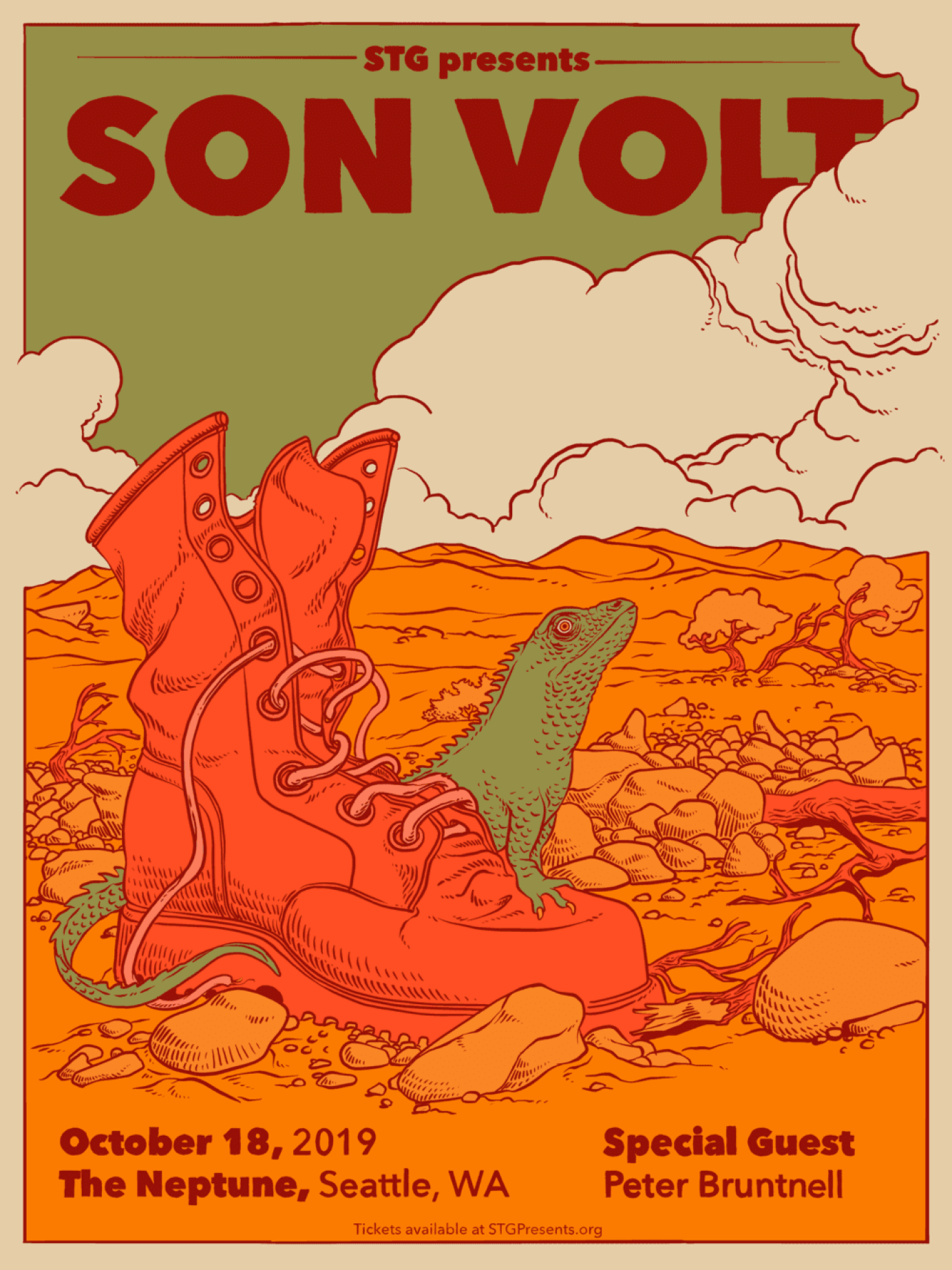Son Volt Screenprinted Poster