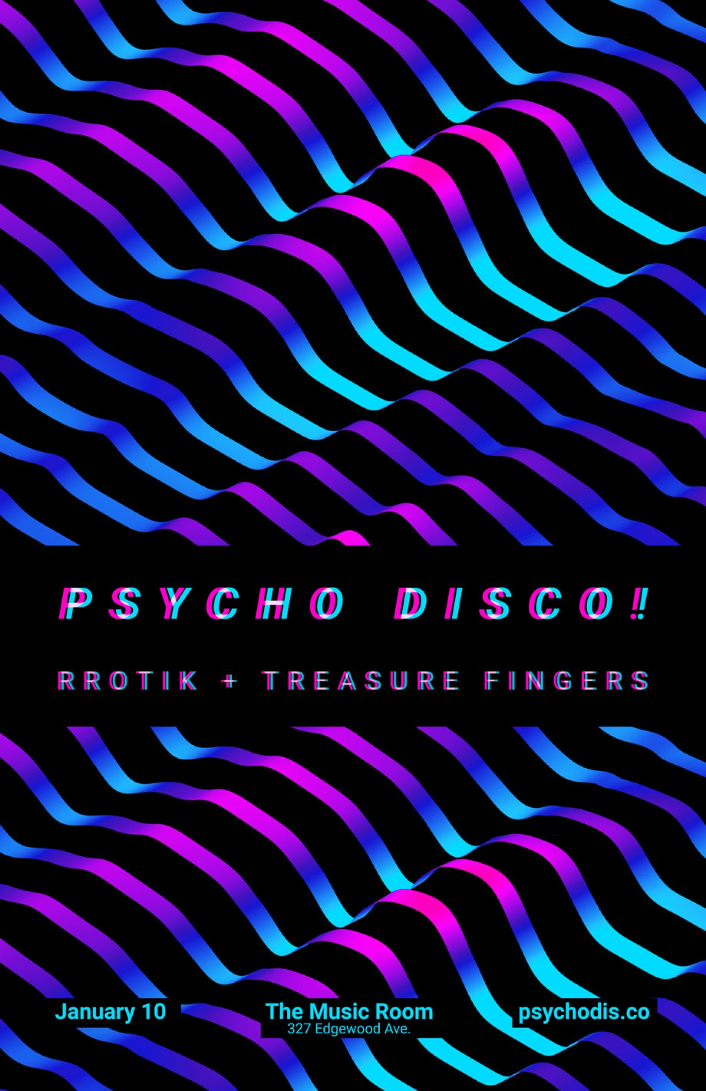 Psycho Disco! Event posters