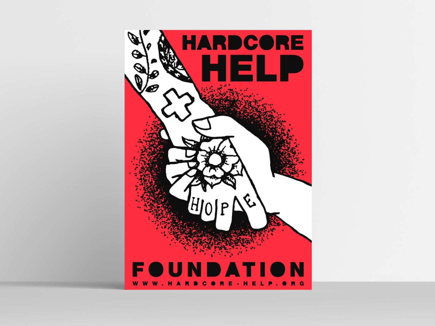 Hardcore Help Foundation Illustrated Posters