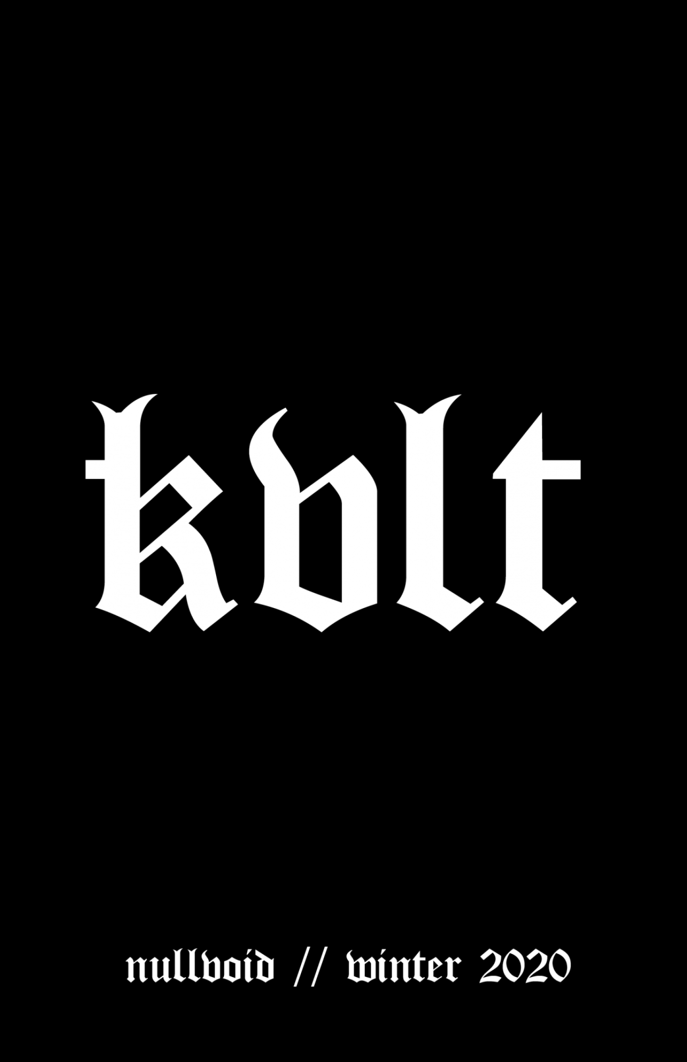 nullvoid apparel - KVLT collection catalog