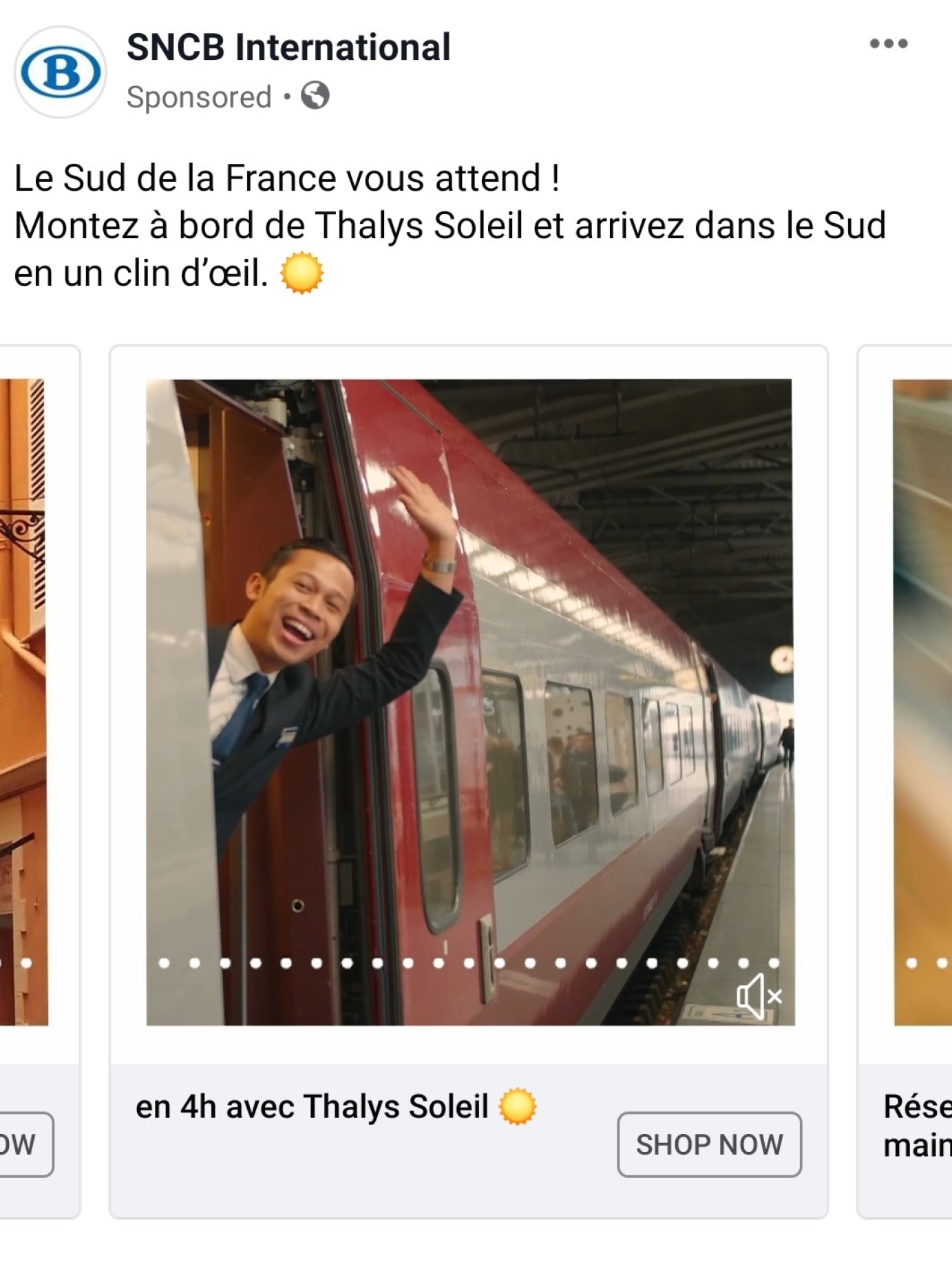 Social Media Campaign for Thalys x SNCB