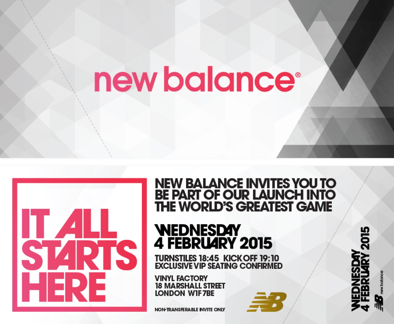 New Balance Football Brand Launch