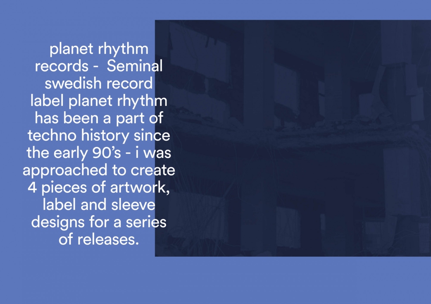 Planet Rhythm Records - Release Artwork