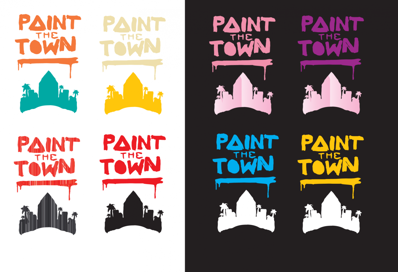 Paint The Town' Logo Development