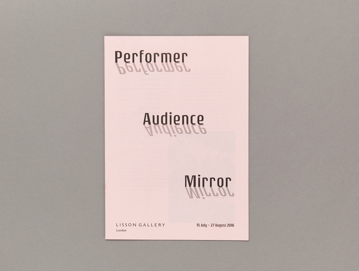 Performance/Audience/Mirror