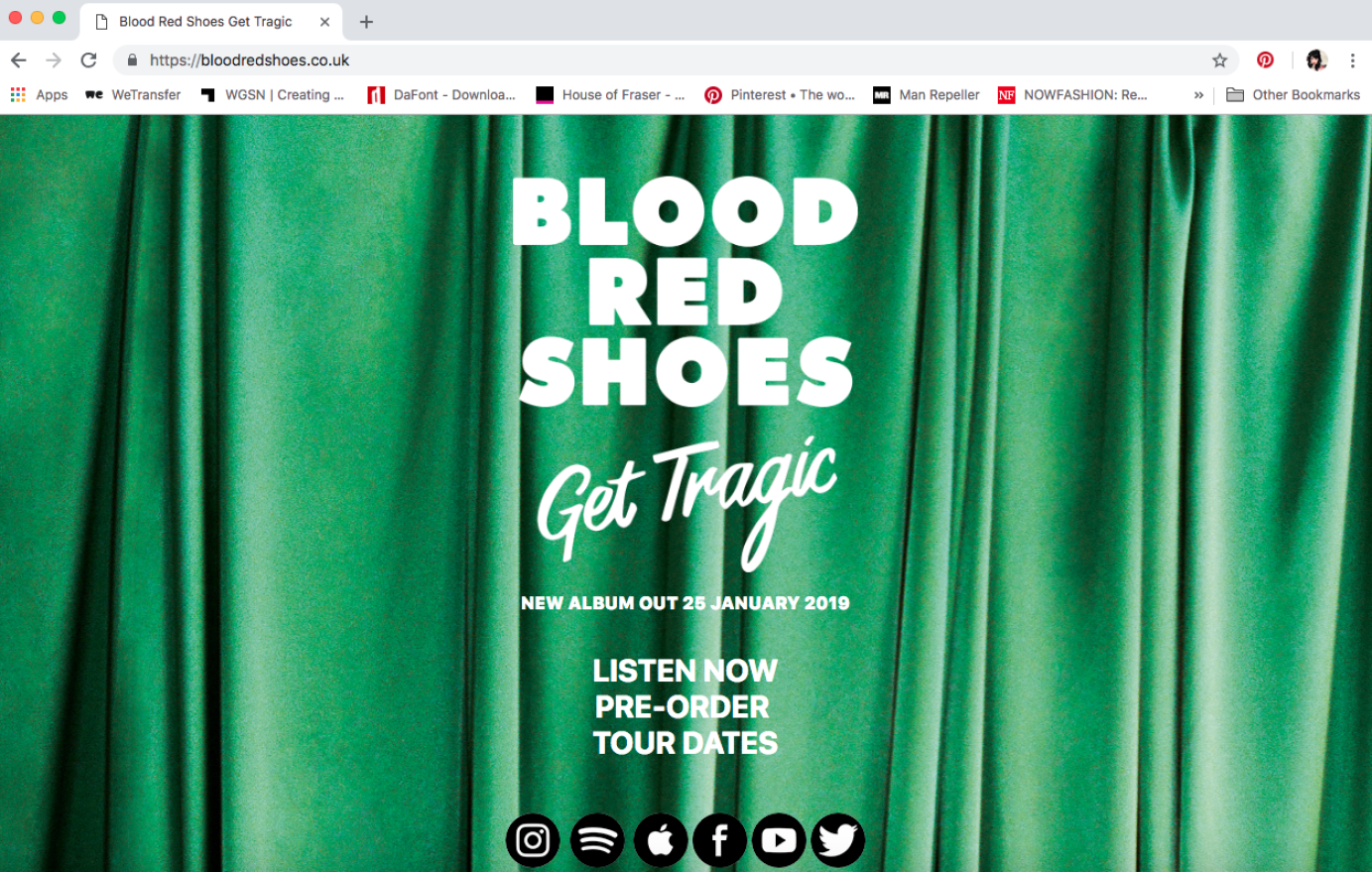 Blood Red Shoes - album artwork & event production