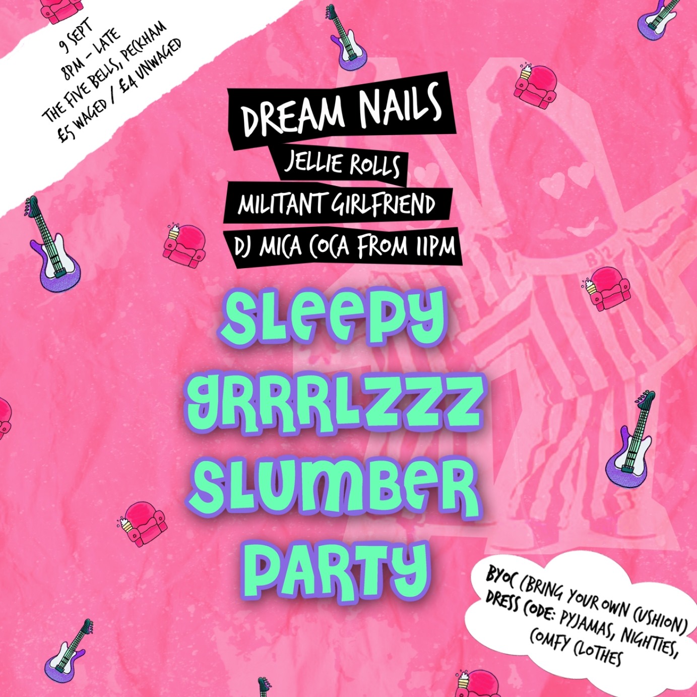 Dream Nails - Sleepy Grrrlzzz Slumber Party Poster