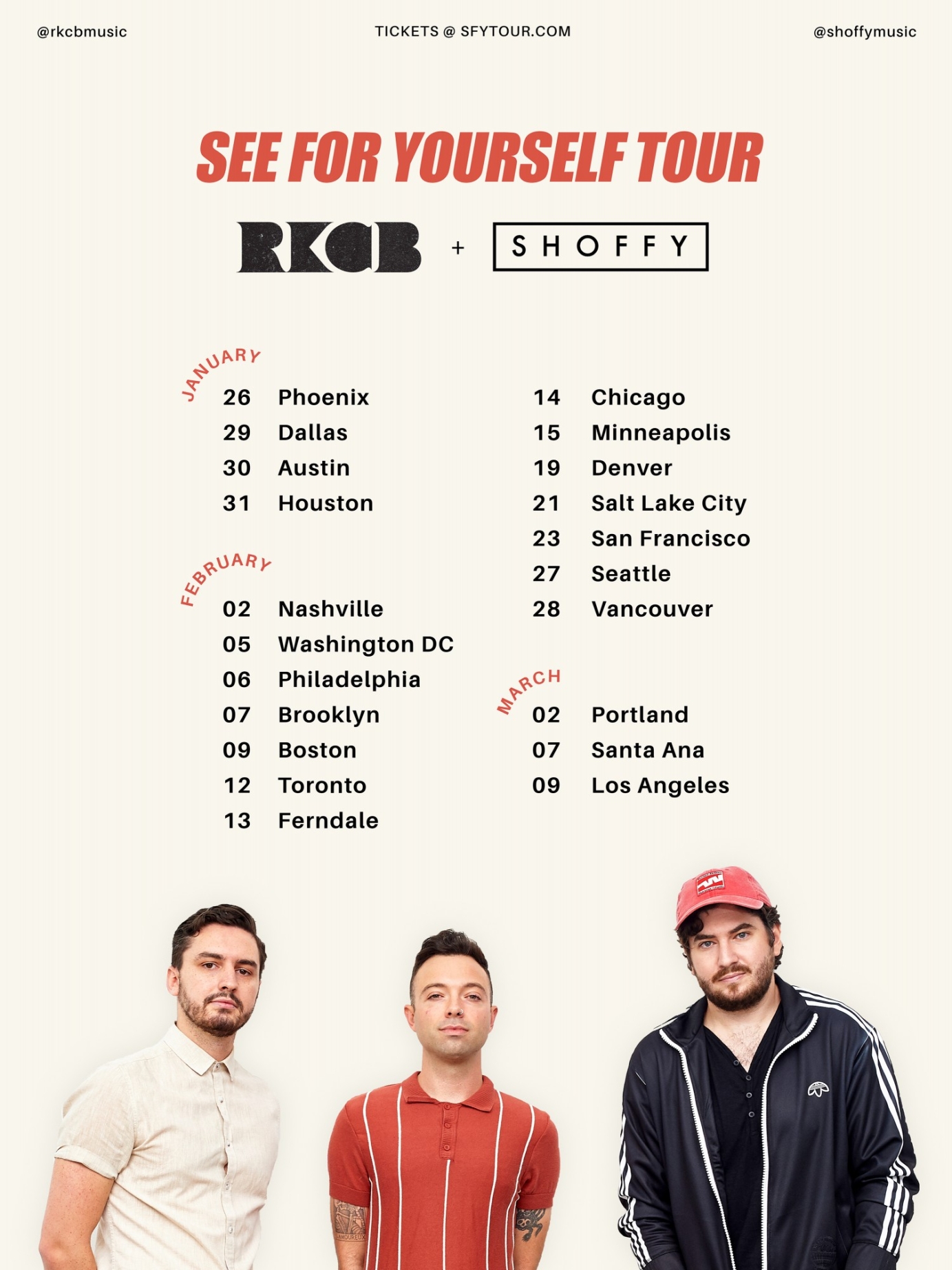 RKCB x Shoffy See For Yourself Tour Poster