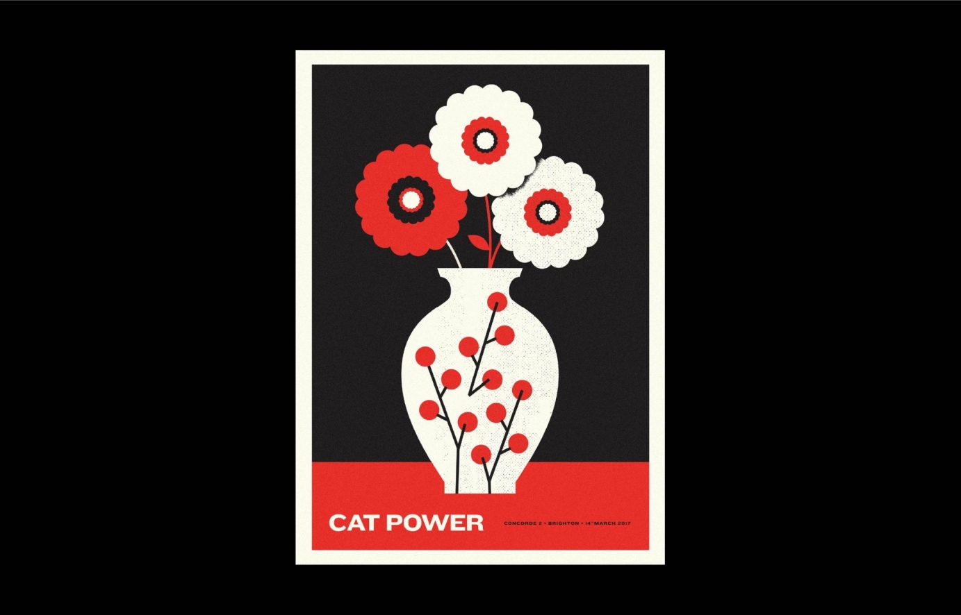 Cat Power - Screen printed merch (gig poster)