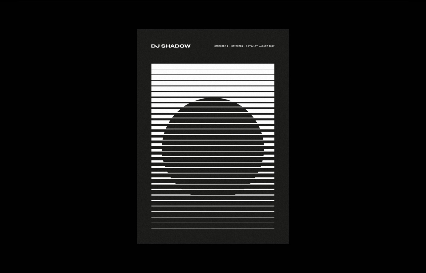 DJ Shadow - Screen printed merch (gig poster)