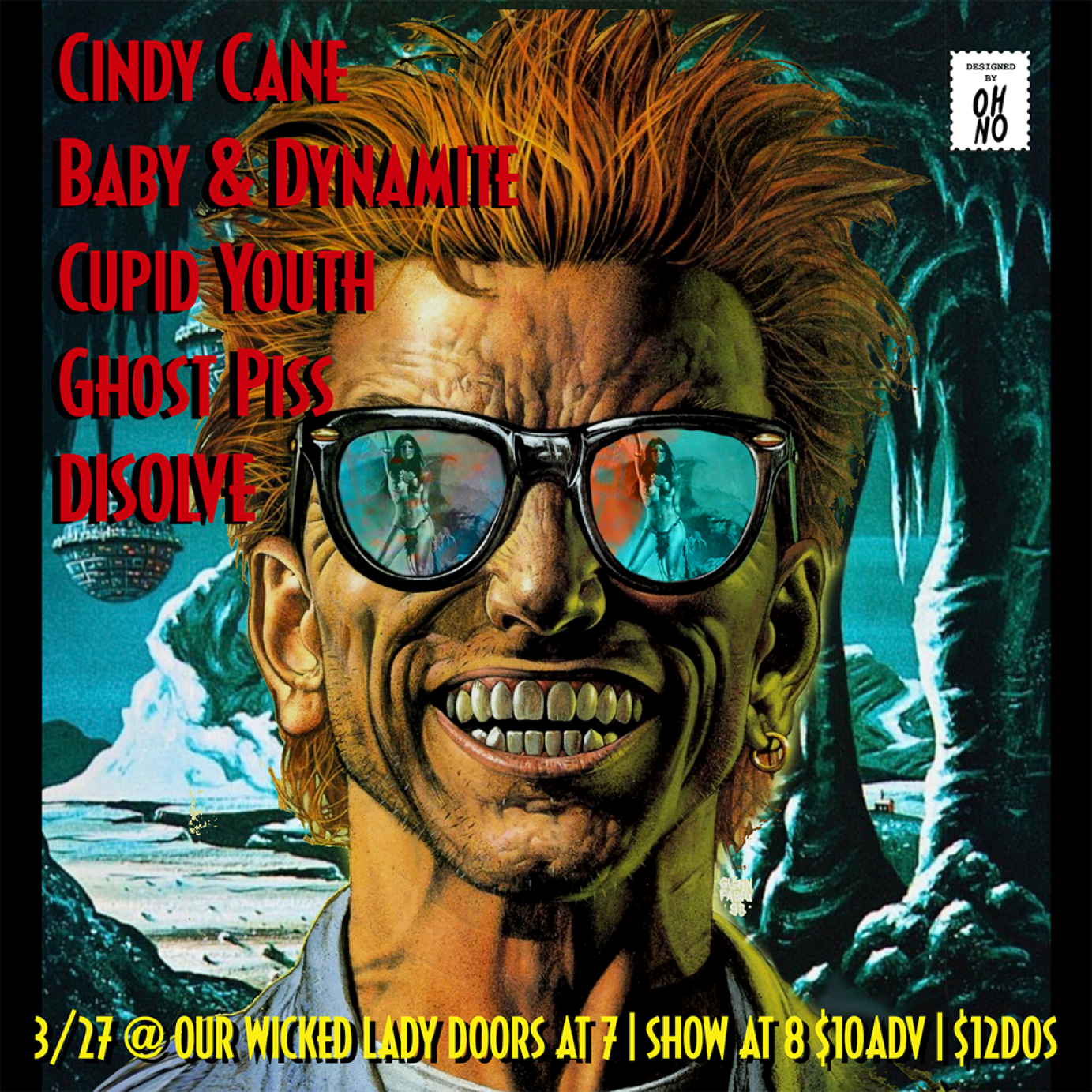 Johnny Dynamite @ Our Wicked Lady Event Flyer