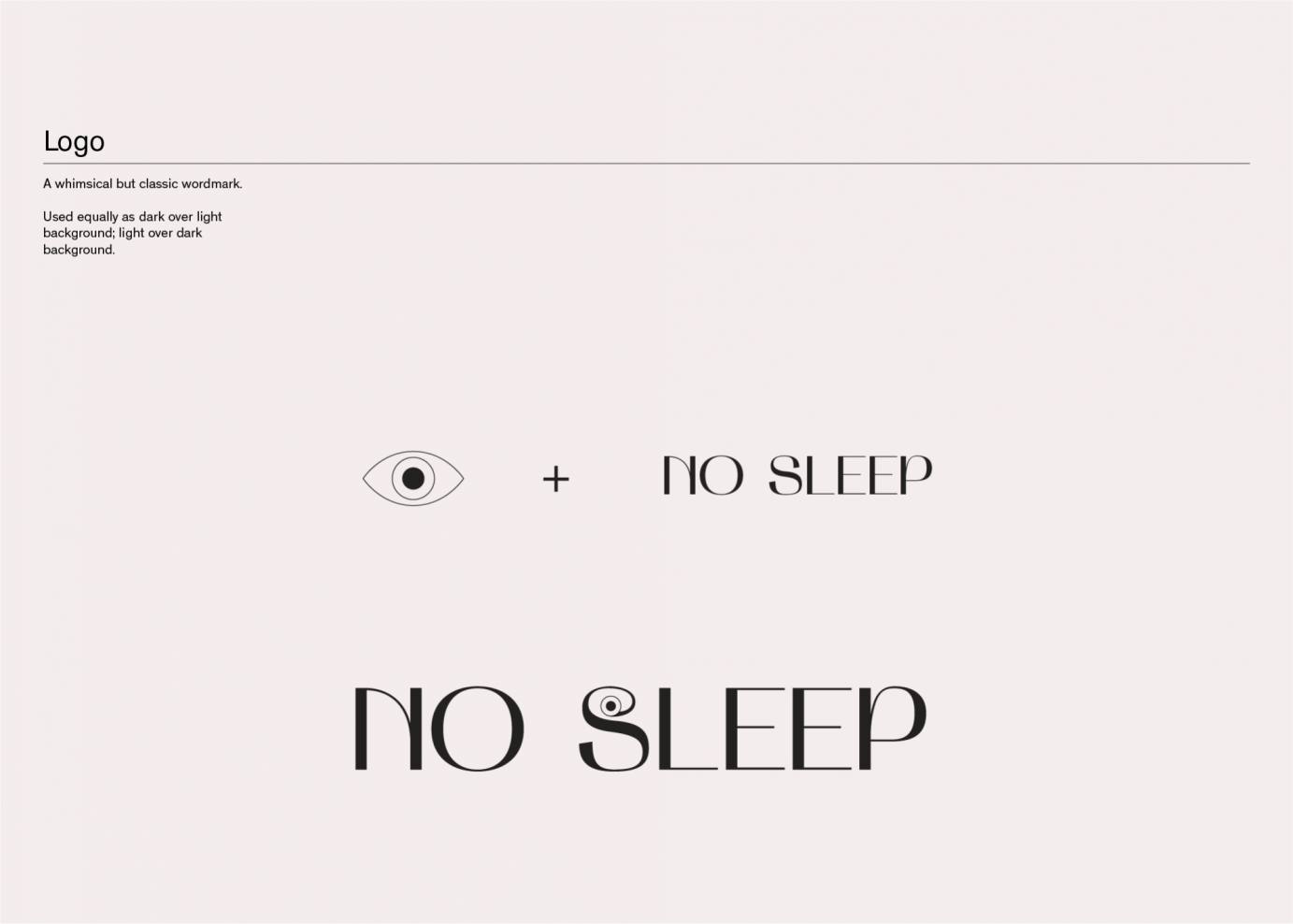 No Sleep - Branding and Identity
