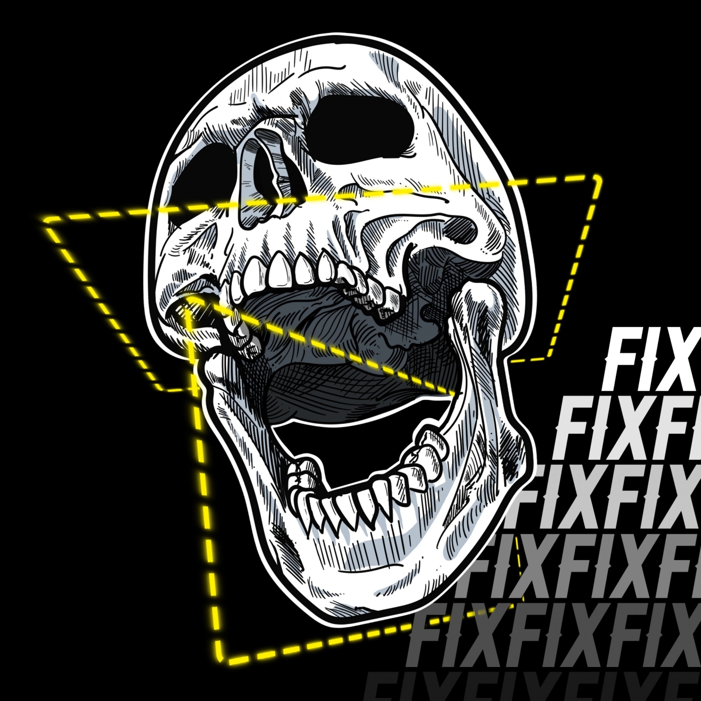FIX - Tour support Artwork - Poster - merchandise designs and mockups with brand identity.