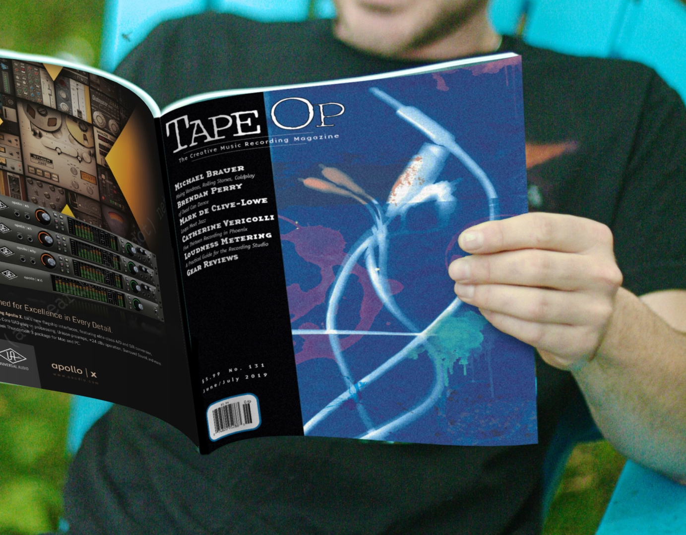Tape Op magazine cover illustration