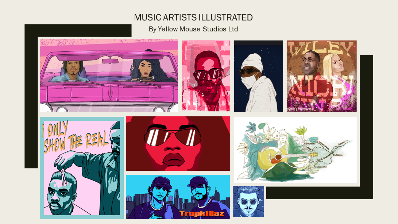 Various Music Artists Illustration