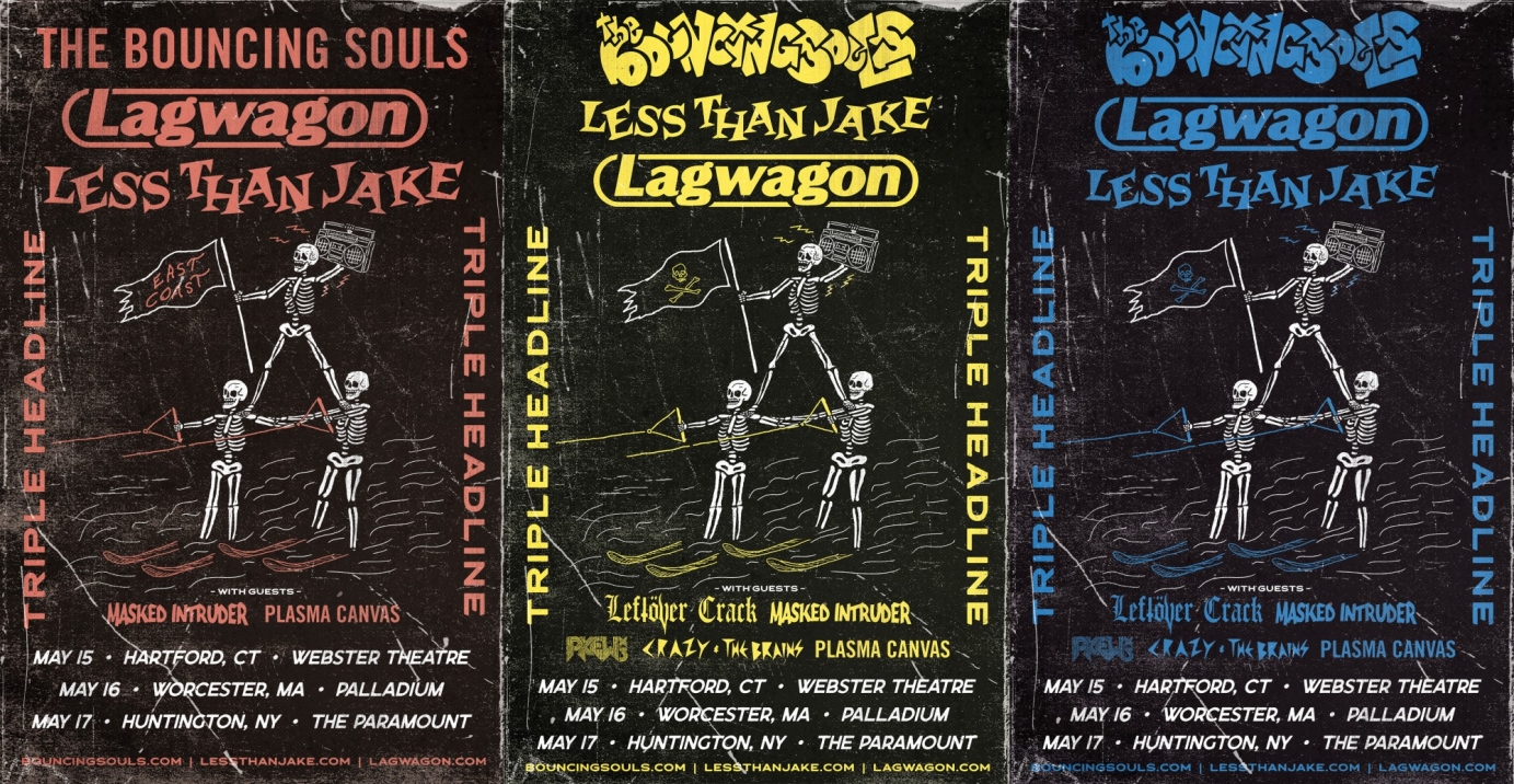 Less Than Jake / Lagwagon / Bouncing Souls - Tour Poster