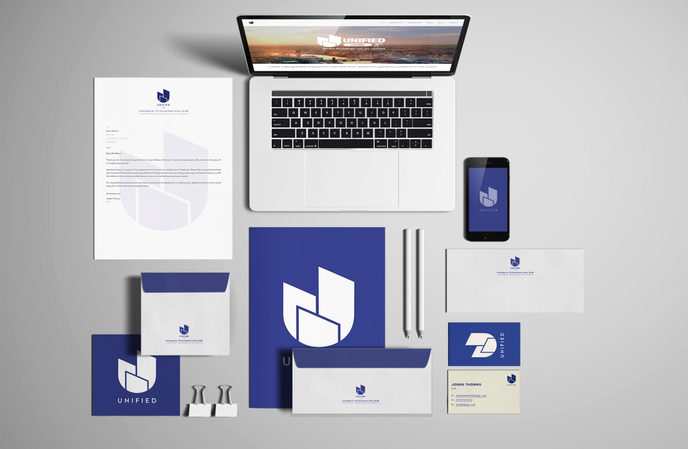 Logo identity and branding design for Unified
