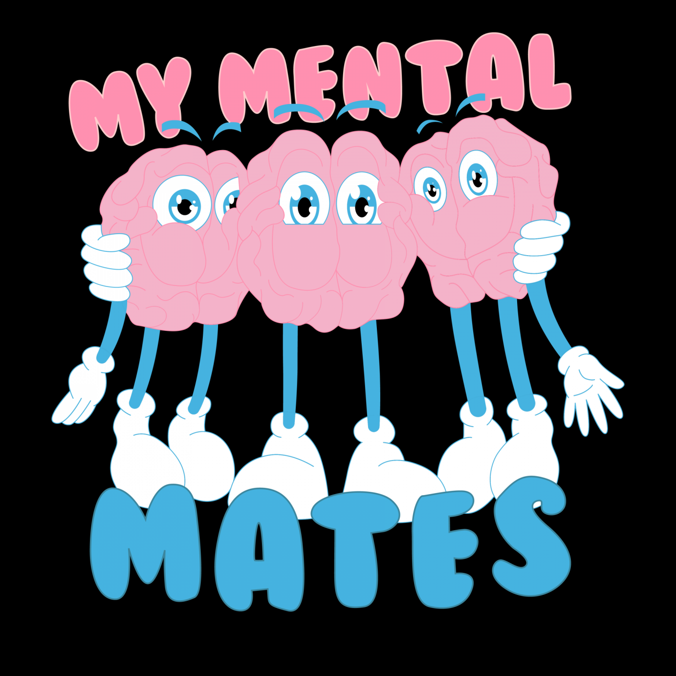 Artwork and Social Media for Podcast 'My Mental Mates'