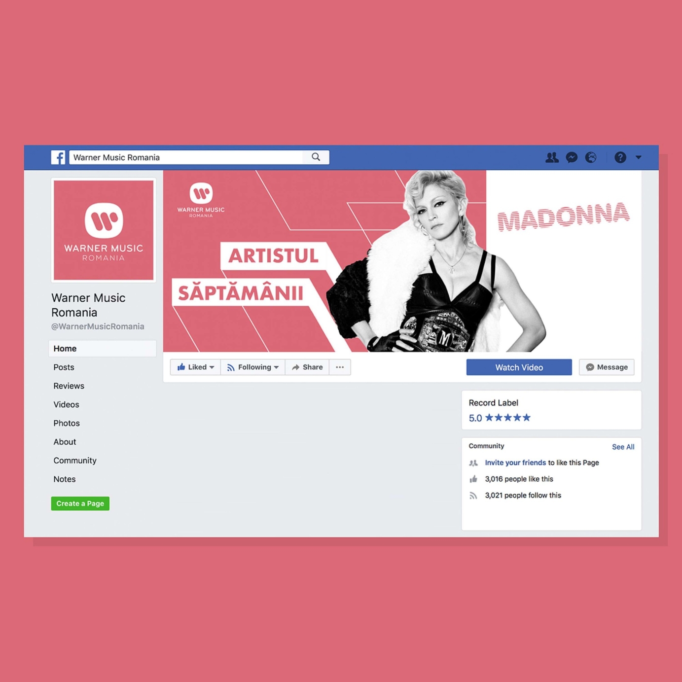 Warner Music Romania | Social Media Identity
