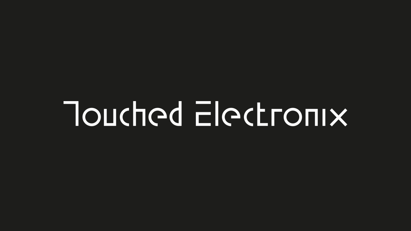Touched Electronix — logo, font and album artwork